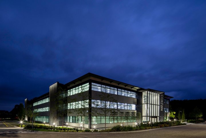 night view of maplewood office