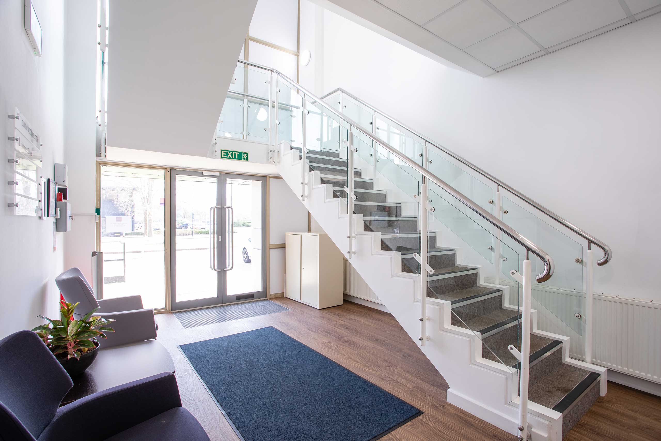 interior view staircase